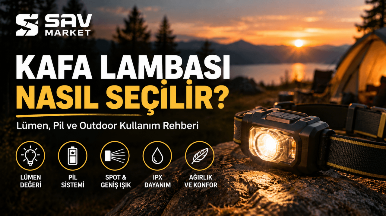 Kafa Lambası Nasıl Seçilir? Lümen, Pil ve Outdoor Kullanım Rehberi