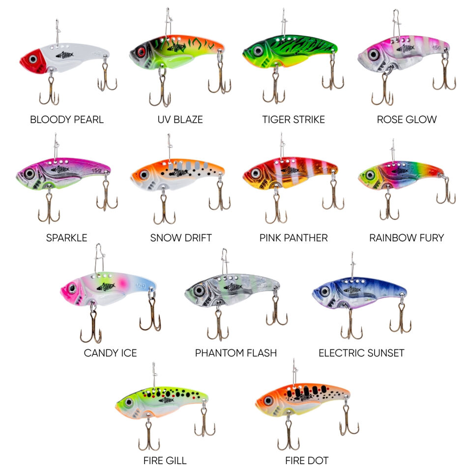 Vibrasyon Yem - LRF/Spin Jig - Fishack VibraX - 7g 40mm - Phantom Flash