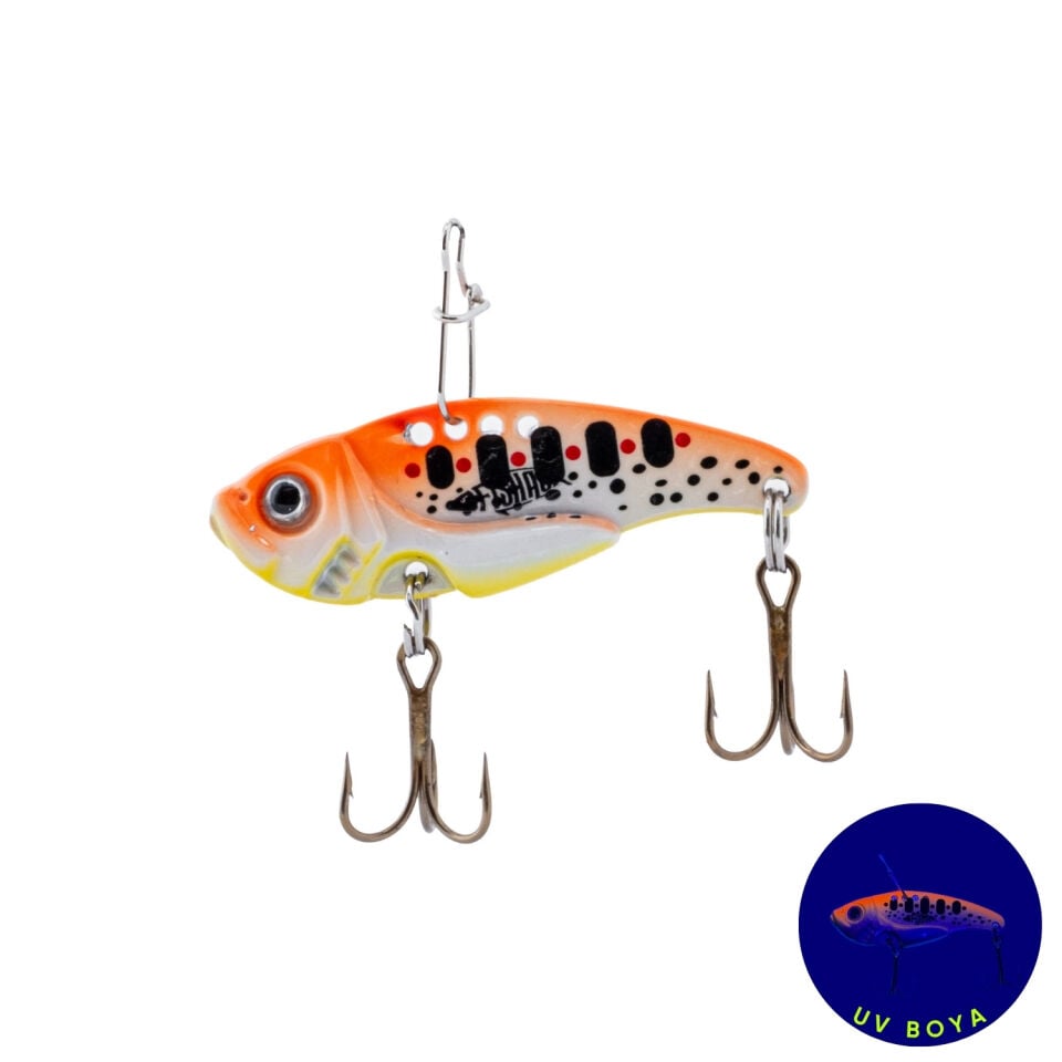 Vibrasyon Yem - LRF/Spin Jig - Fishack VibraX - 7g 40mm - Fire Dot