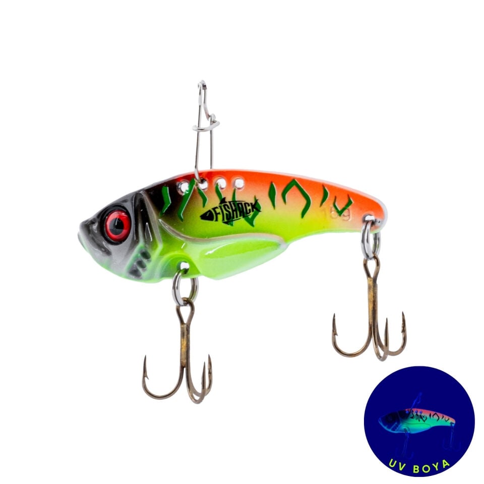 Vibrasyon Yem - LRF/Spin Jig - Fishack VibraX - 15g 55mm - UV Blaze
