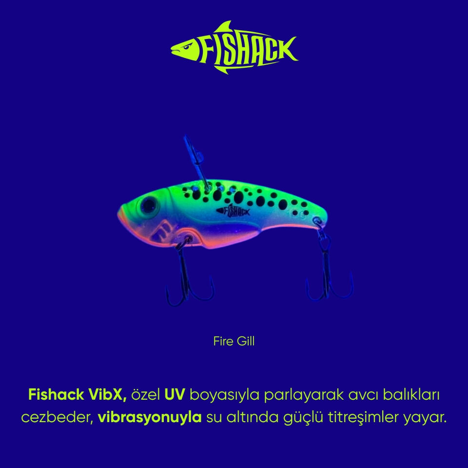 Vibrasyon Yem - LRF/Spin Jig - Fishack VibraX - 15g 55mm - Fire Gill