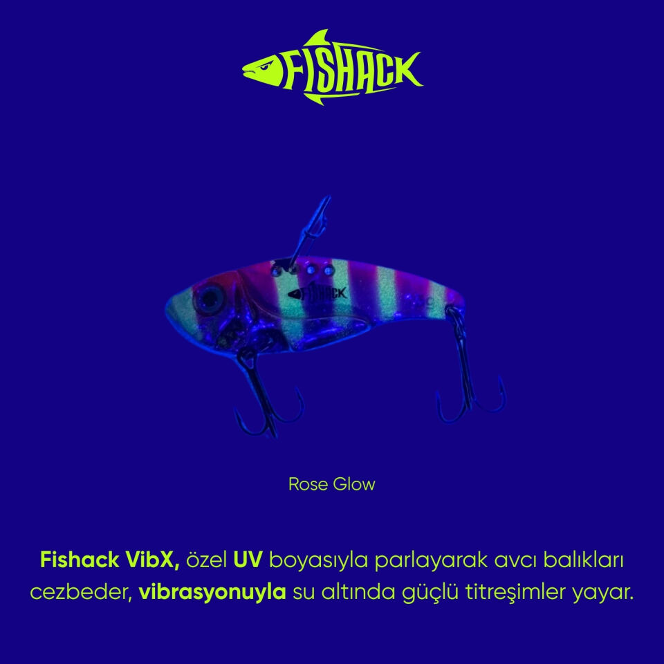 Vibrasyon Yem - LRF/Spin Jig - Fishack VibraX - 15g 55mm - Rose Glow