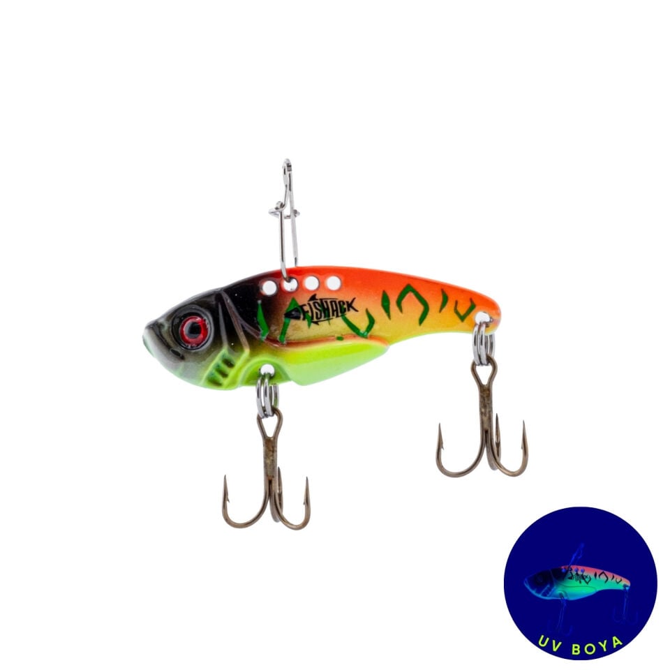 Vibrasyon Yem - LRF/Spin Jig - Fishack VibraX - 7g 40mm - UV Blaze
