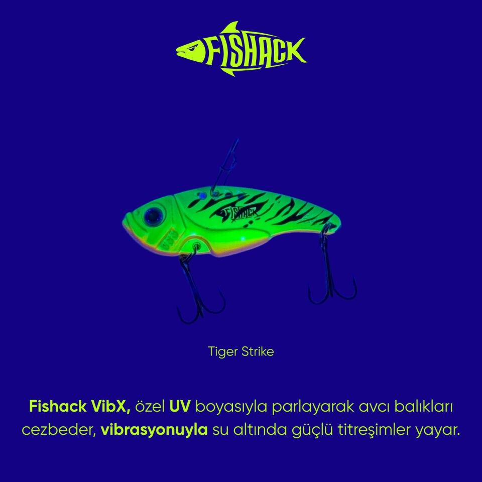Vibrasyon Yem - LRF/Spin Jig - Fishack VibraX - 15g 55mm - Tiger Strike