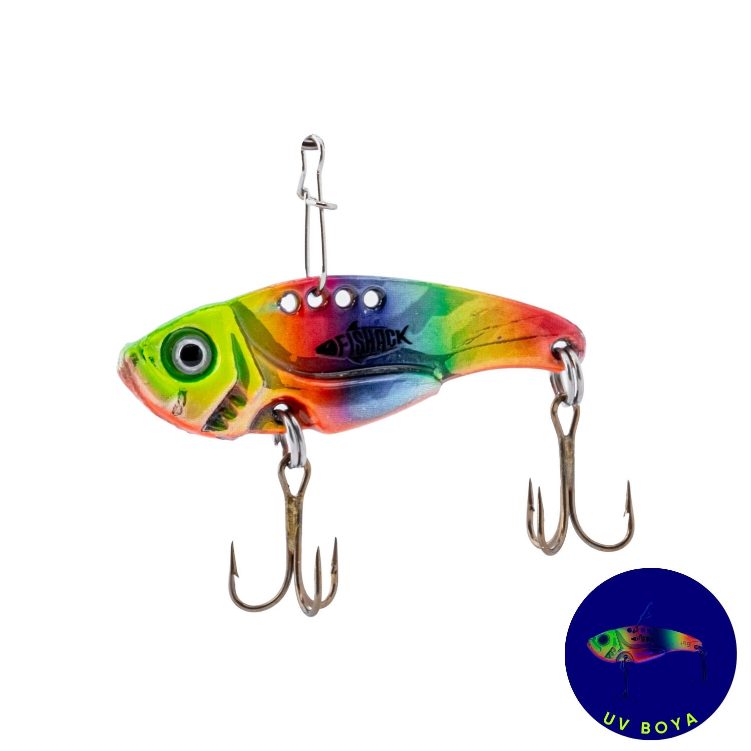Vibrasyon Yem - LRF/Spin Jig - Fishack VibraX - 15g 55mm - Rainbow Fury