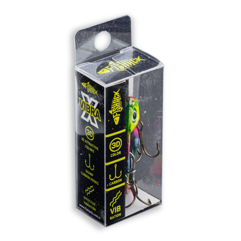 Vibrasyon Yem - LRF/Spin Jig - Fishack VibraX - 15g 55mm - Rainbow Fury