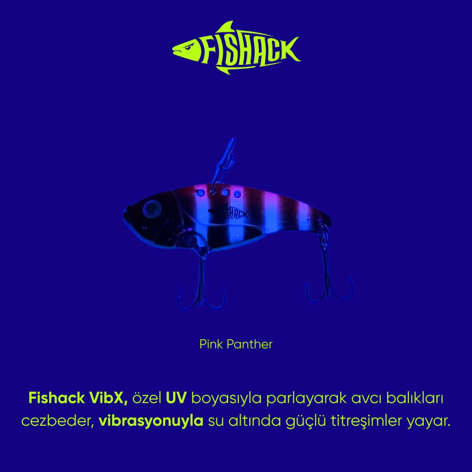 Vibrasyon Yem - LRF/Spin Jig - Fishack VibraX - 15g 55mm - Pink Panther