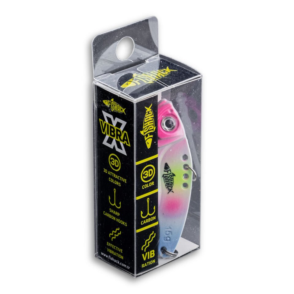 Vibrasyon Yem - LRF/Spin Jig - Fishack VibraX - 15g 55mm - Candy Ice