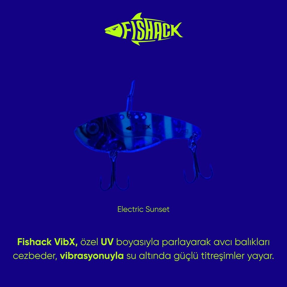 Vibrasyon Yem - LRF/Spin Jig - Fishack VibraX - 7g 40mm - Electric Sunset