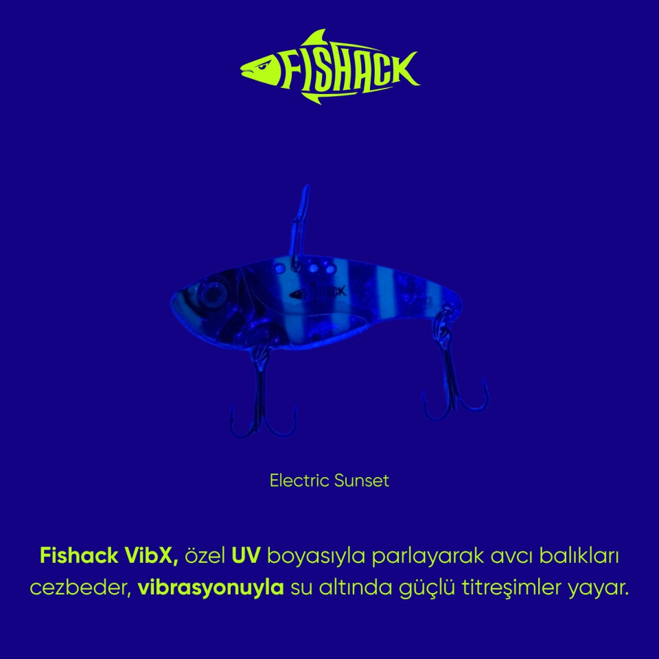 Vibrasyon Yem - LRF/Spin Jig - Fishack VibraX - 7g 40mm - Electric Sunset
