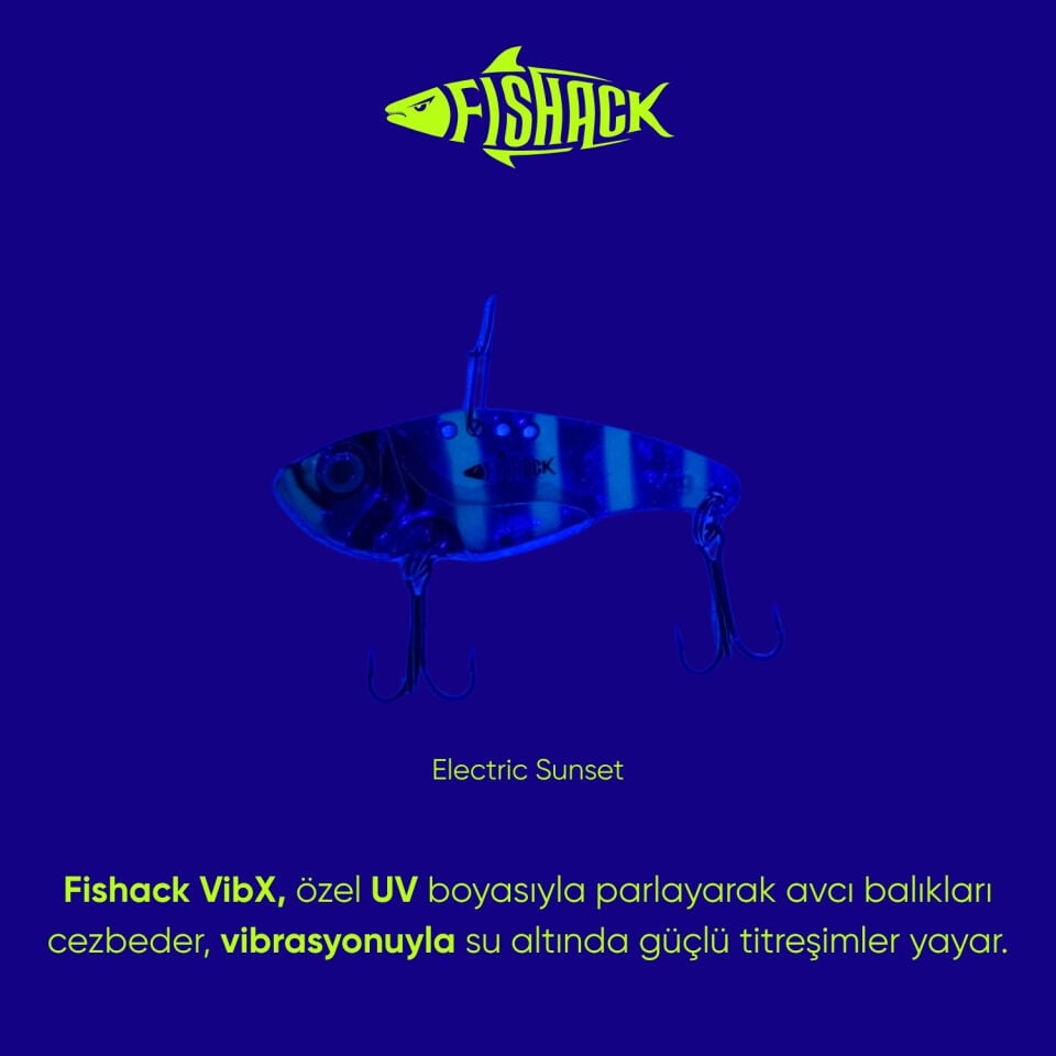 Vibrasyon Yem - LRF/Spin Jig - Fishack VibraX - 7g 40mm - Electric Sunset