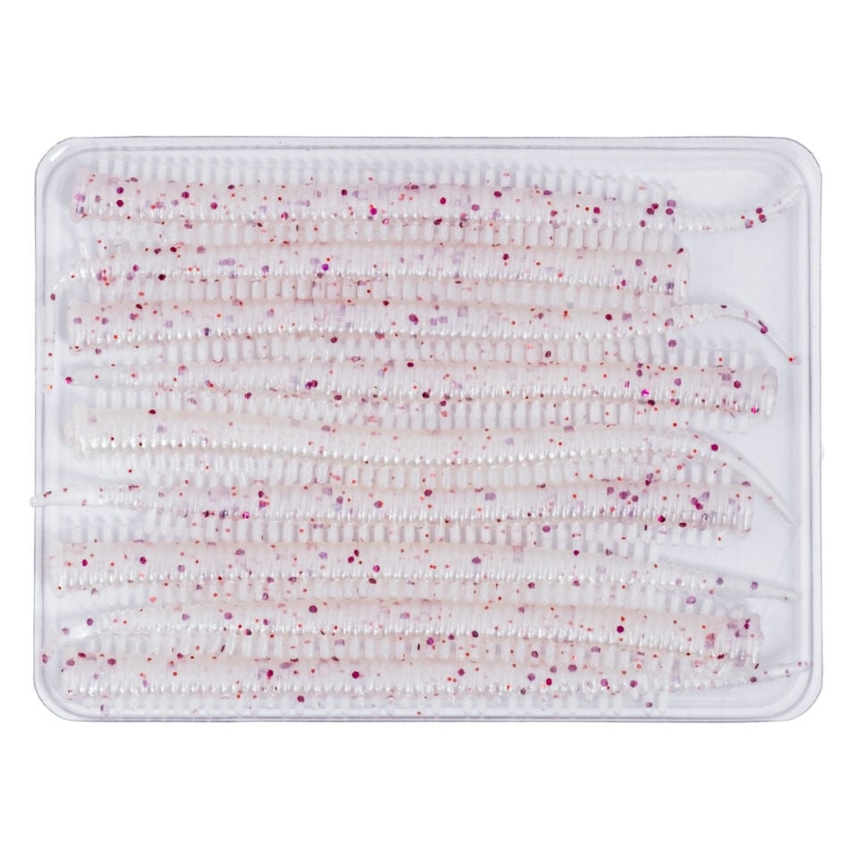 Silikon Kurt Yem - LRF Yem - 1g 70mm - Fishack Wormix - 10 Adet - White