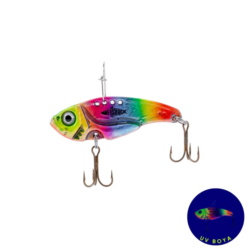 Vibrasyon Yem - LRF/Spin Jig - Fishack VibraX - 7g 40mm - Rainbow Fury