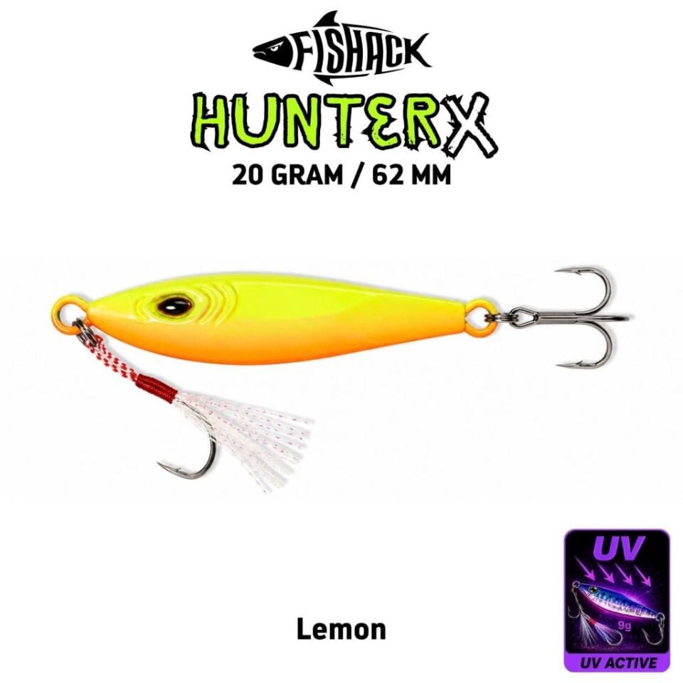 Metal Jig Yem - Fishack Hunterx - 20g 62mm Lemon