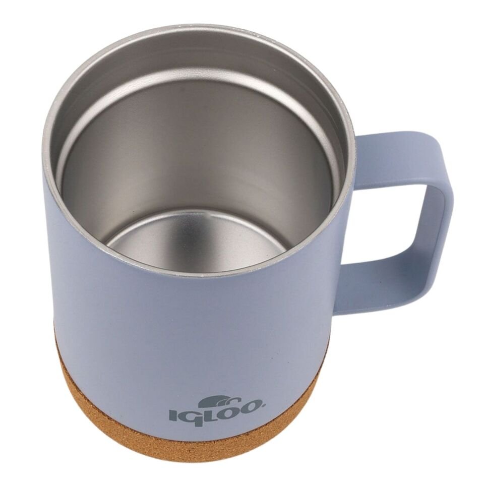 Çelik Mug Termos - Igloo - Cork - 350ml - Duman Mavi - 205696
