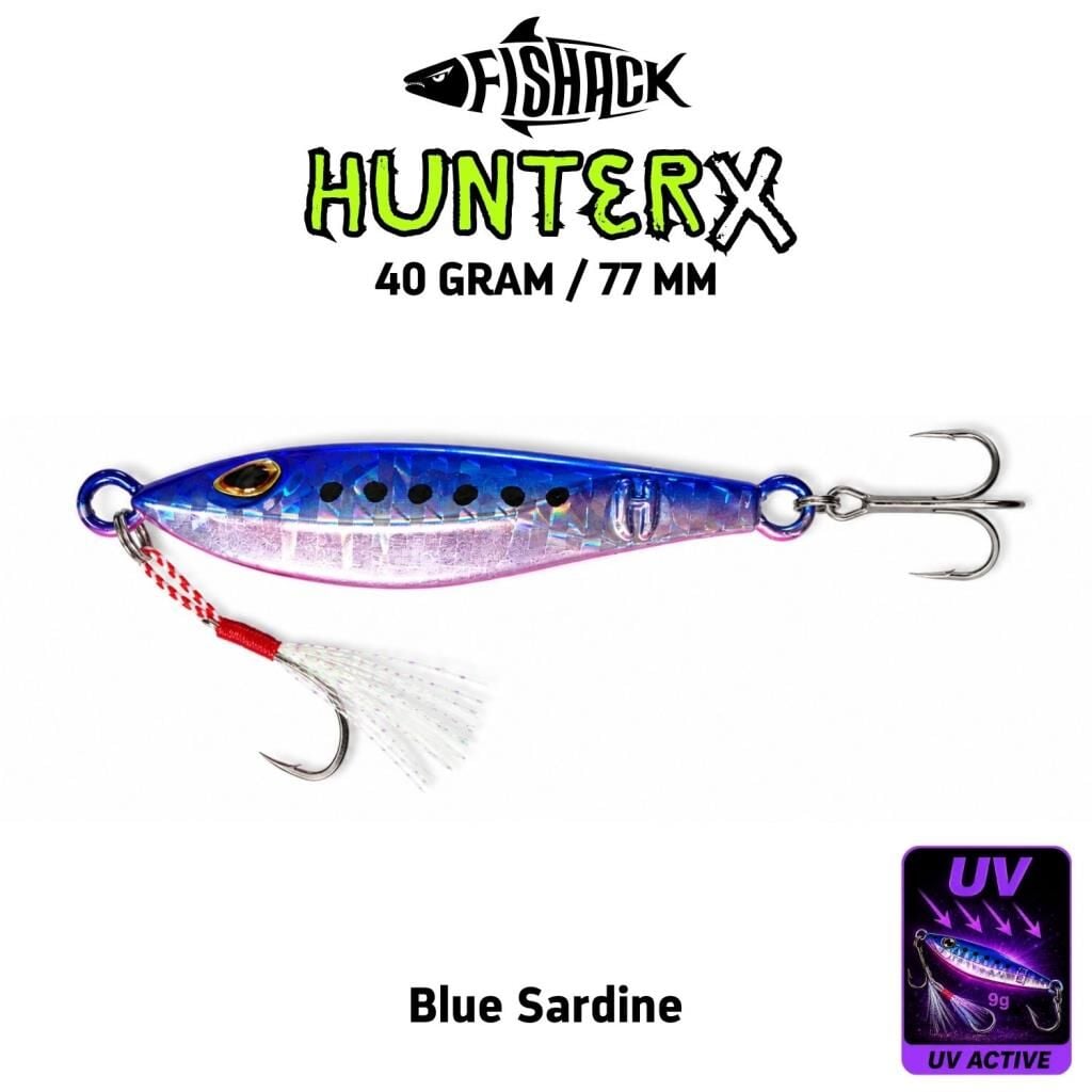Metal Jig Yem - Fishack Hunterx - 40g 77mm Blue Sardine