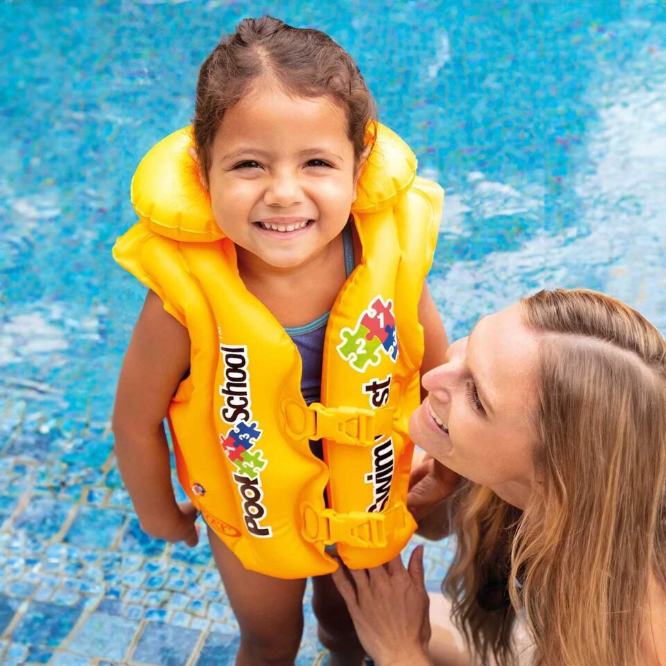 Çocuk Can Yeleği - Intex - Yakalı - Sarı (58660)