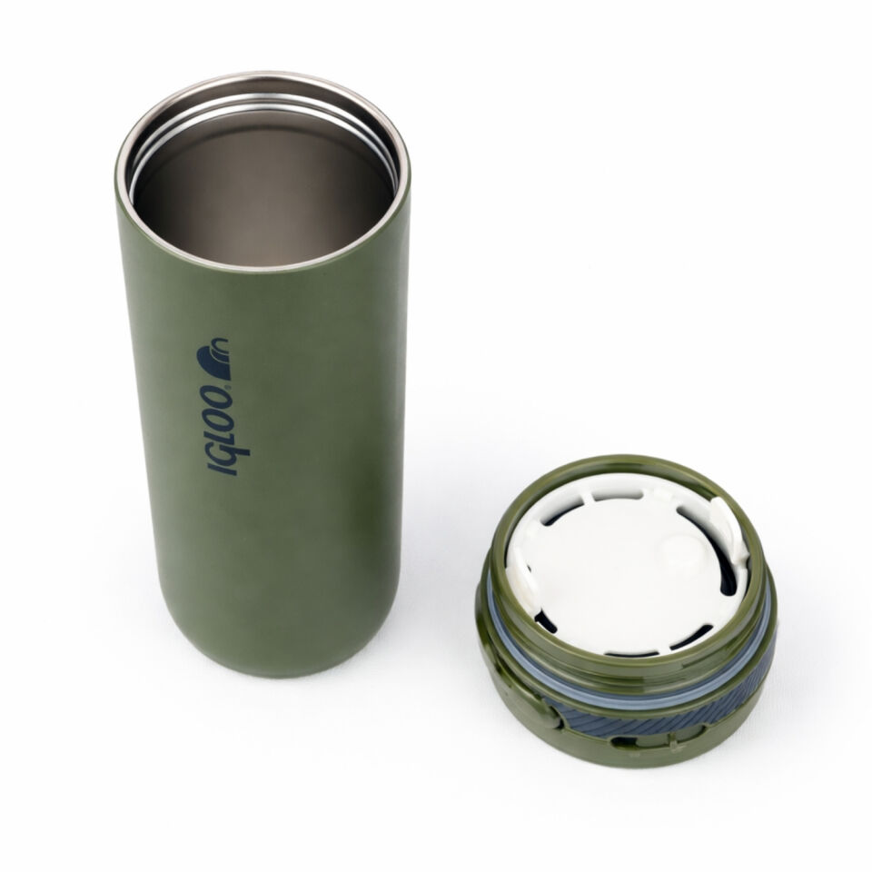 Çelik Mug Termos - Igloo - Squid - 600ml - Haki - 205801