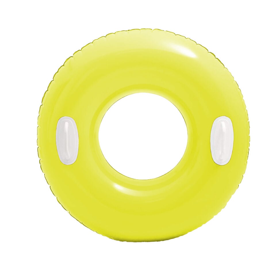 Tutacaklı Parlak Simit - Intex - Neon Yeşil - 76 cm (59258)