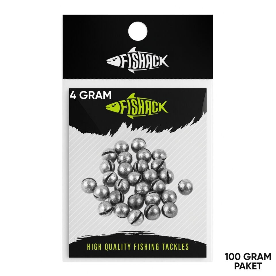 Kıstırma Yarma Kurşun - Kesikli Olta Kurşunu - 4 Gram (100 gr)
