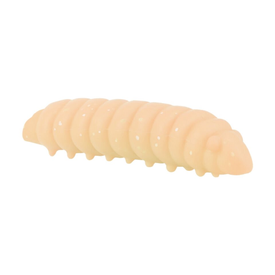 Yüzen Silikon Kurt - Glow Alabalık Yemi - 37mm - Sarımsak Kokulu - Ekmek İçi