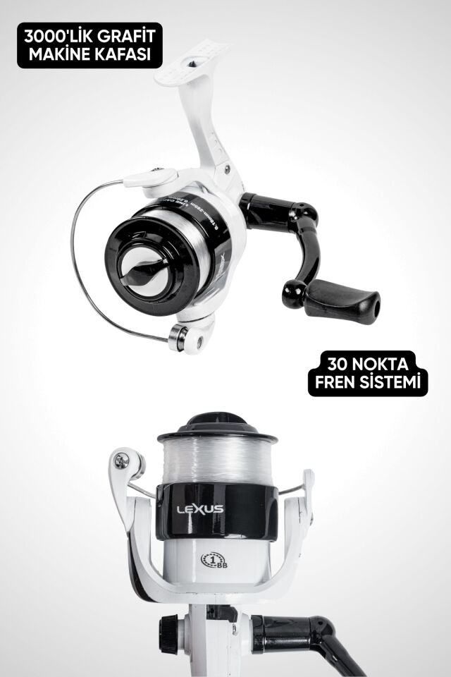 Hobi Kıyı Olta Takımı - 270cm 50-150 gr Kamış + 3000'lik Olta Makinesi (Dlp)