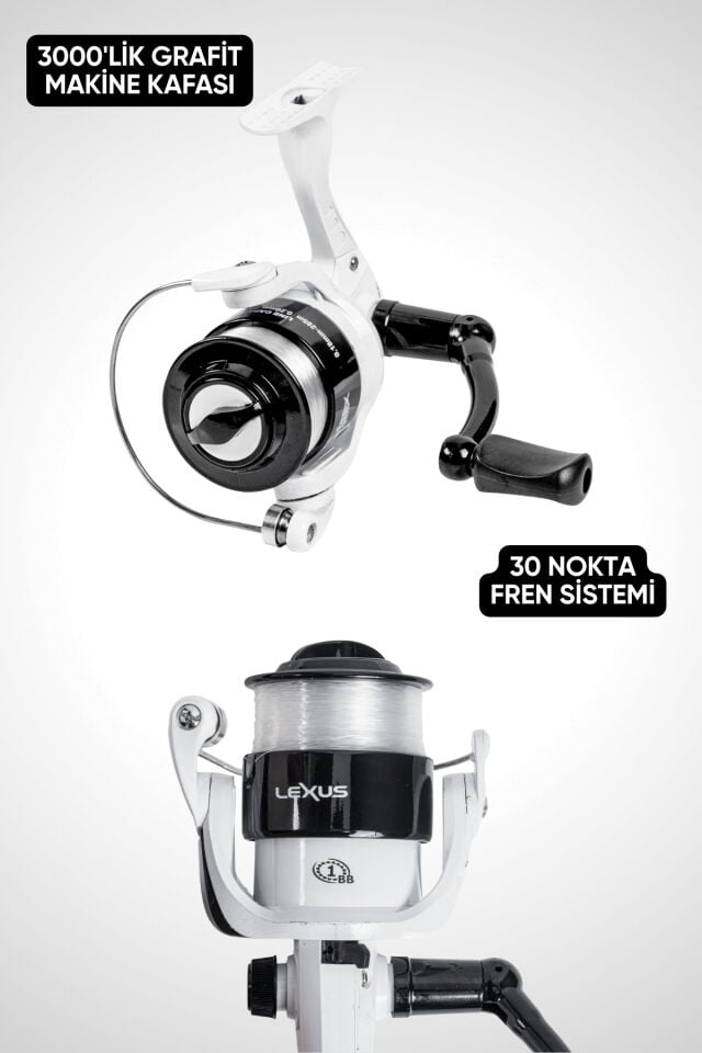 Hobi Kıyı Olta Takımı - 270cm 50-150 gr Kamış + 3000'lik Olta Makinesi (Trv)