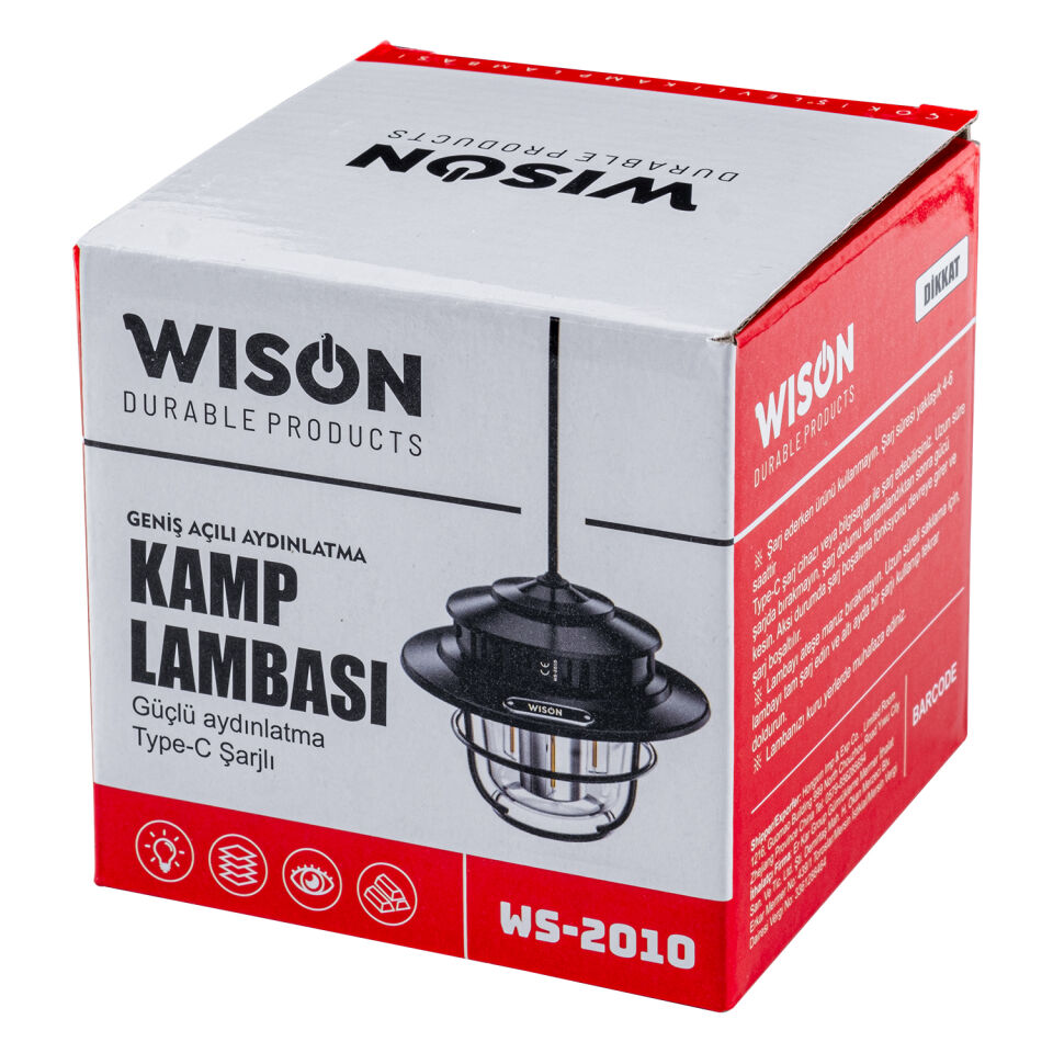 Şarj Edilebilir Kamp Lambası - Wison - Retro Görünüm