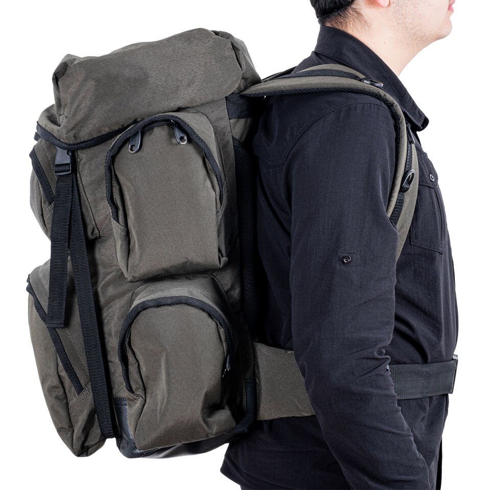 Outdoor Sırt Çantası - Balıkçı - Carpzoom - 70 LT. - Haki - CZ7771