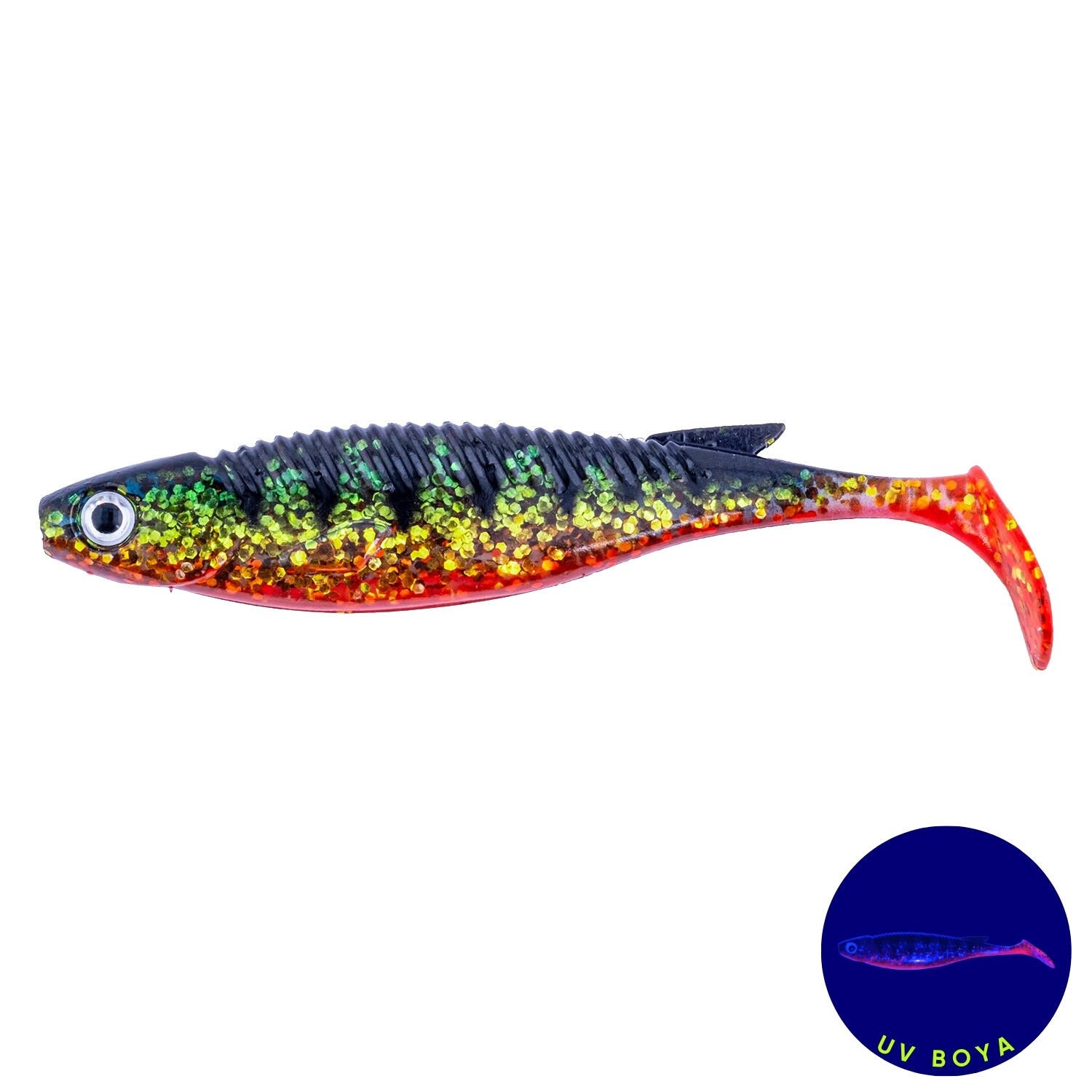 Silikon Balık - 10g 100mm - Fishack PredatorX - UV Boyalı - Strike