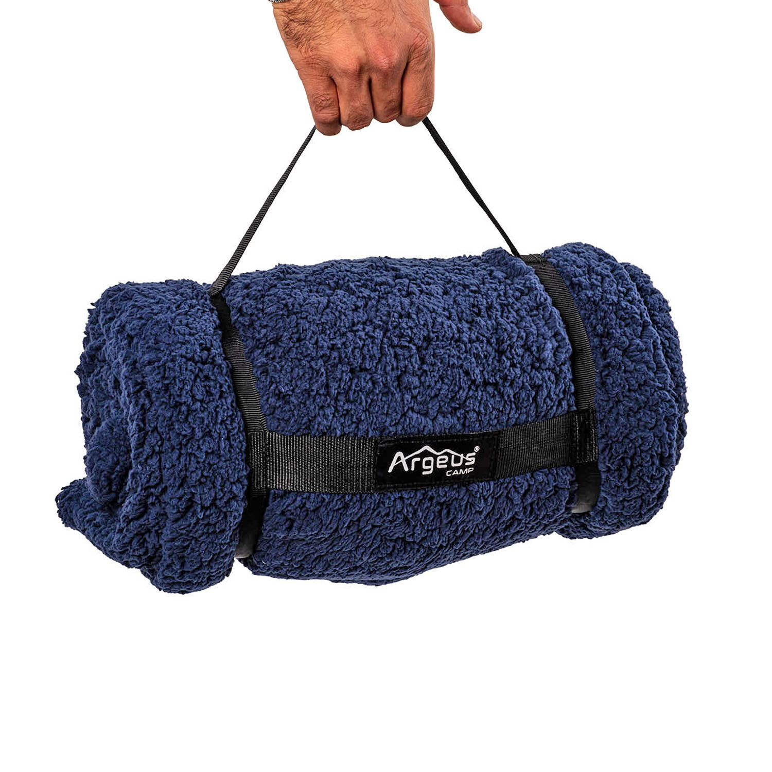 Peluş Polar Kamp Battaniyesi - Lacivert