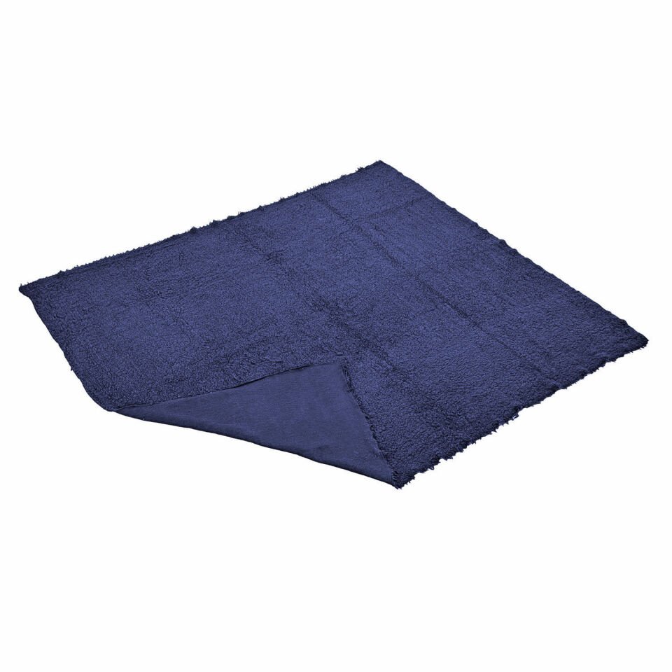 Peluş Polar Kamp Battaniyesi - Lacivert