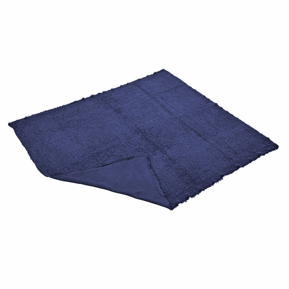 Peluş Polar Kamp Battaniyesi - Lacivert