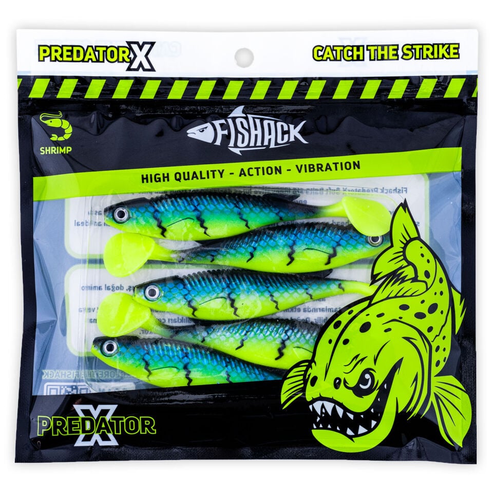 Silikon Balık - 10g 100mm - Fishack PredatorX - UV Boyalı - Wave