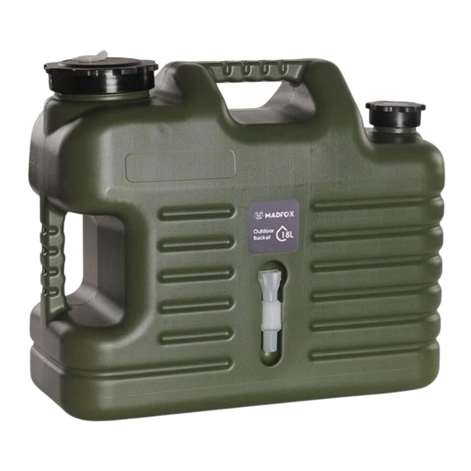 Musluklu Su Bidonu - Madfox Galon Air PE - 18 Litre - Yeşil - 547309