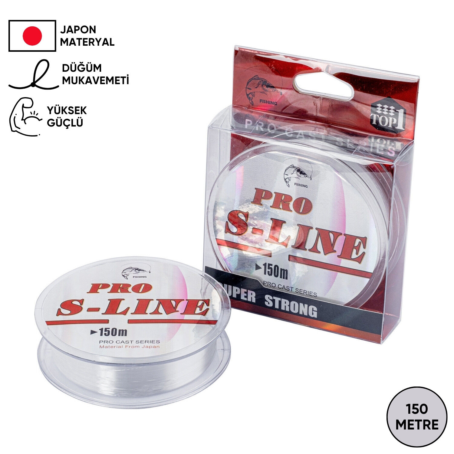 Hayalet Olta Misinası - Japon Materyal - 150 Metre - Pro S-Line - 0,26mm