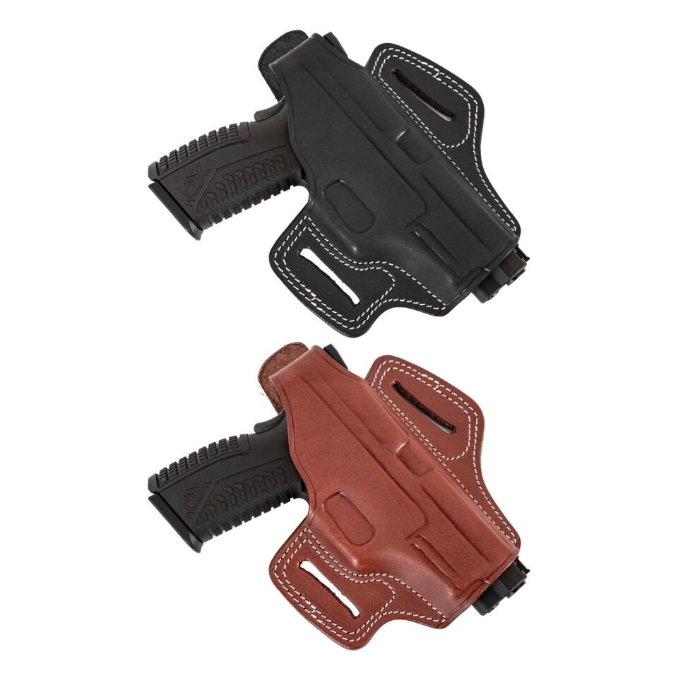 Savage Kelebek Belt Tabanca Kılıfı - Deri - Sarsılmaz HS9 - Kahve