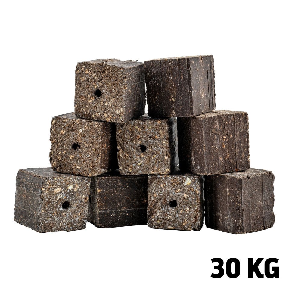 Sazan Yemi - Delikli Küspe - Ayçiçek - Kare - 30 Kg