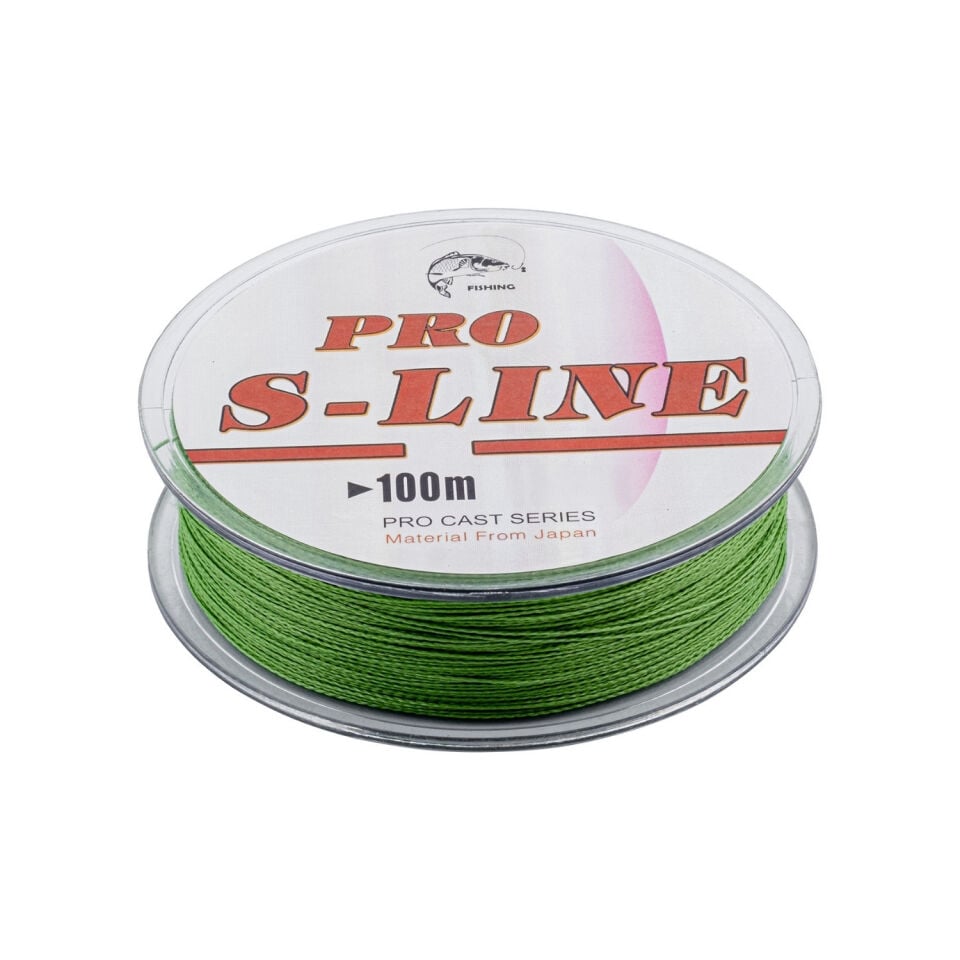 İp Örgü Misina - 4 Kat - Pro S-Line - 100mt - 0.20mm - 9,99kg Çeker