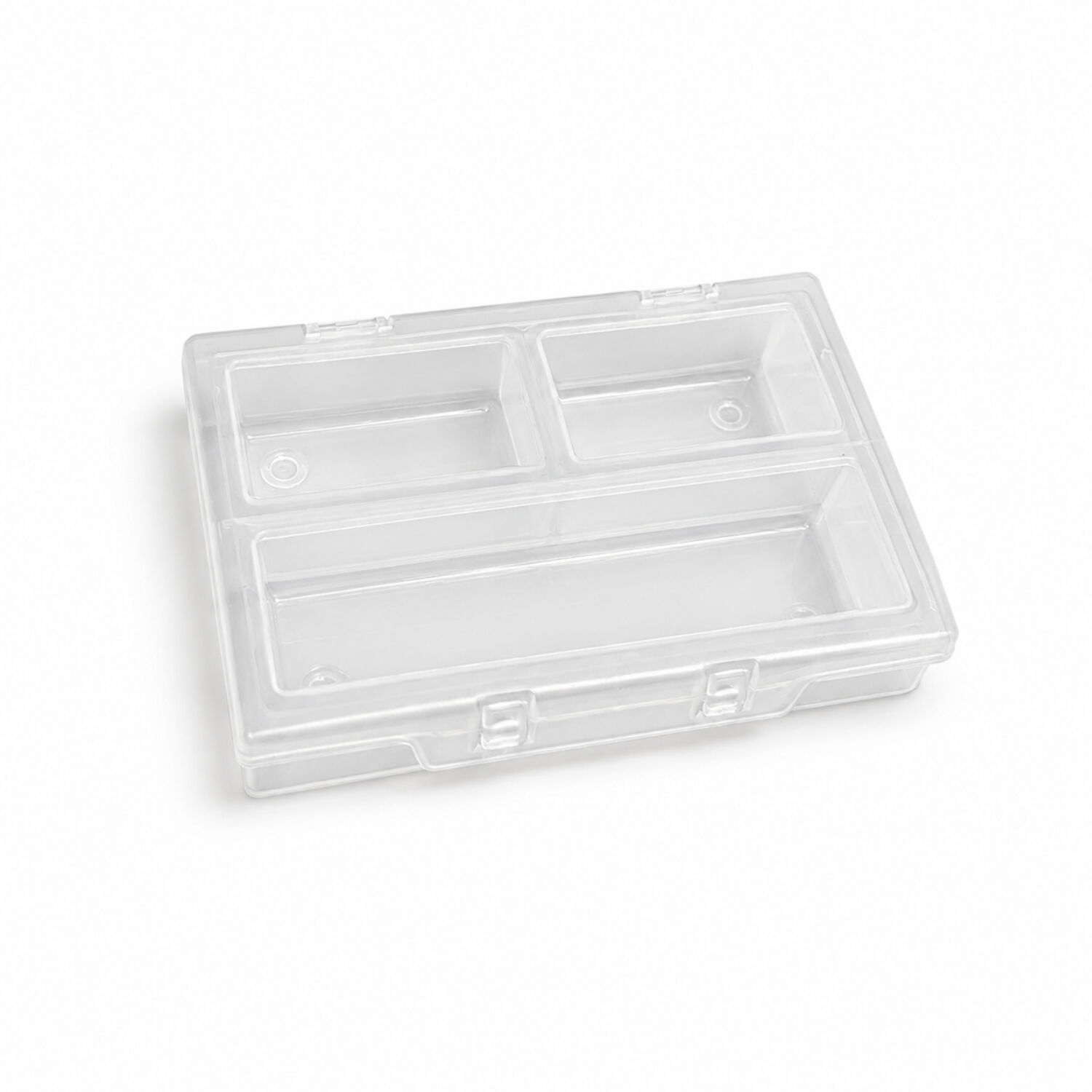 Organizer Kutu - Şeffaf Malzeme Kutusu - 3 Bölmeli - (ASR-4009)