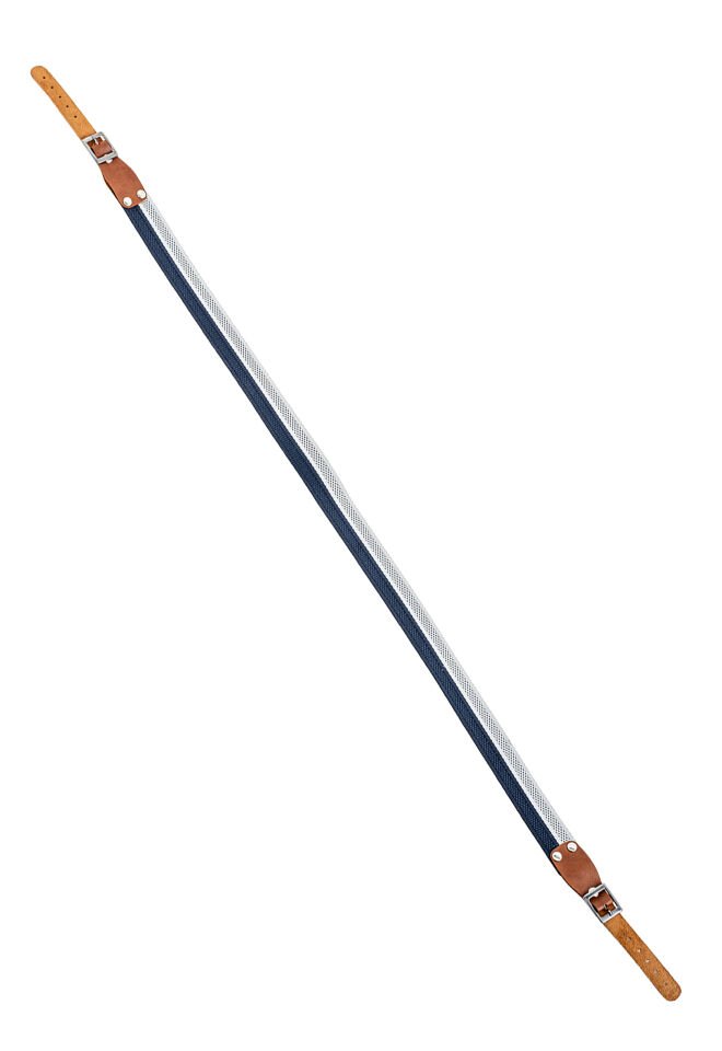 Tüfek Askı Kayışı - Savage - 3.5 cm Kolon - Beyaz/Lacivert