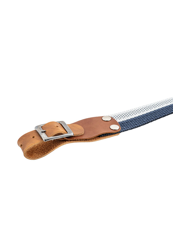Tüfek Askı Kayışı - Savage - 3.5 cm Kolon - Beyaz/Lacivert