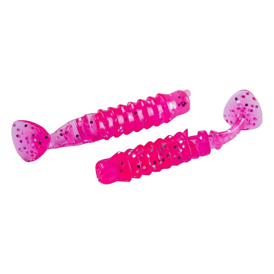 Silikon Kurt Yem - 1,5g 45mm - Fishack - 10 Adet - UV Silikon - Pembe
