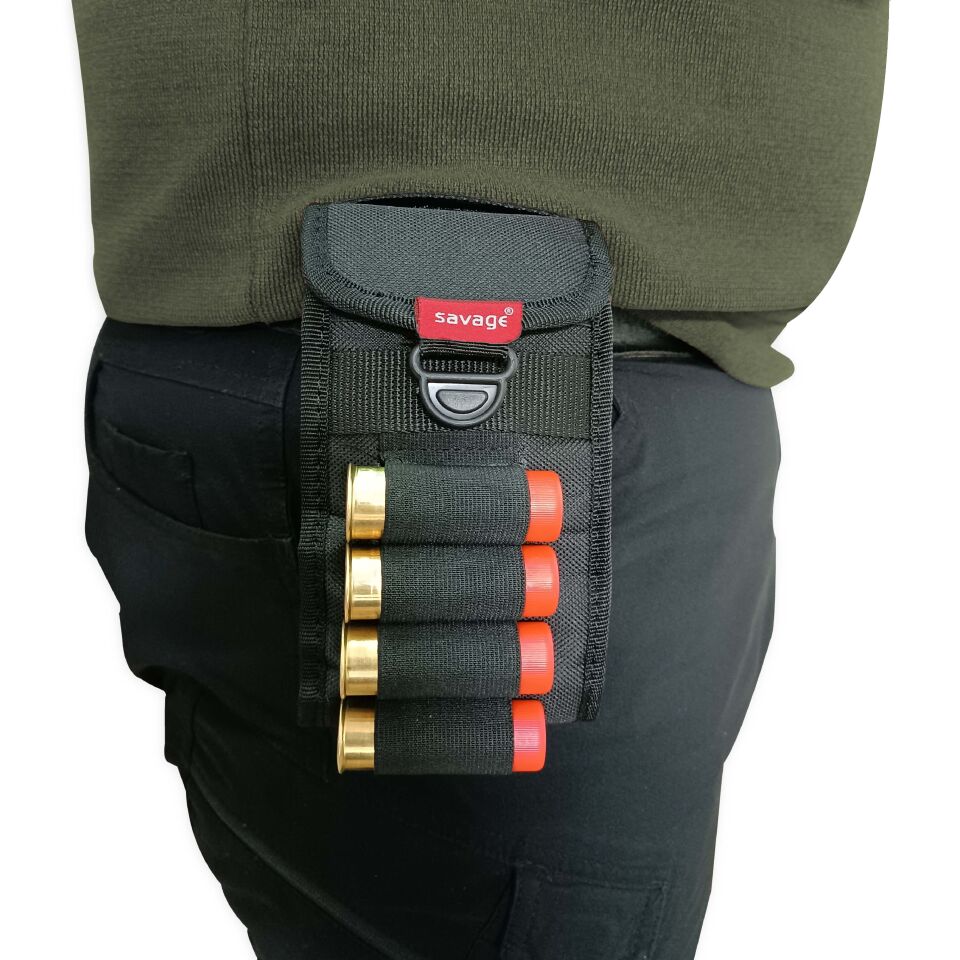 Savage Tactical Çift Taraflı Kemer Fişekliği Siyah (DR.001)