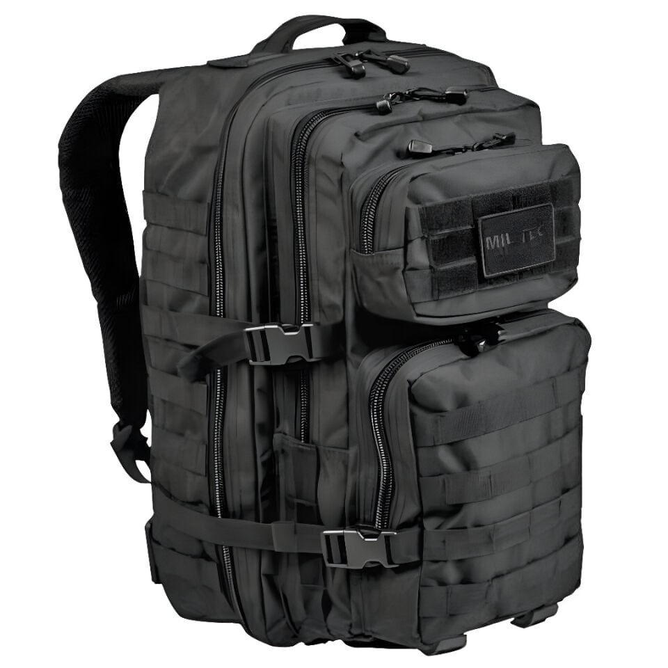 Taktikal Sırt Çantası - Mil-Tec Trum - 20 lt - Siyah - (14002002)