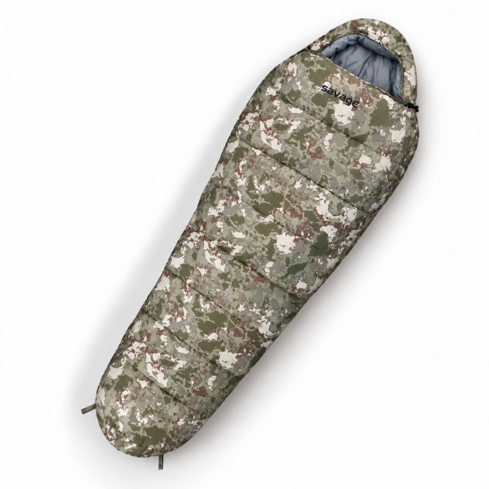 Kamp Uyku Tulumu - Army - Dijital Kamuflaj - Extreme -25C° - Savage YS-525