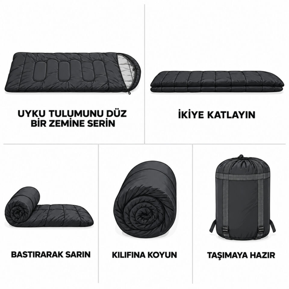 Kamp Uyku Tulumu - Blink - Mavi - Extreme -20C° - Savage YS-509