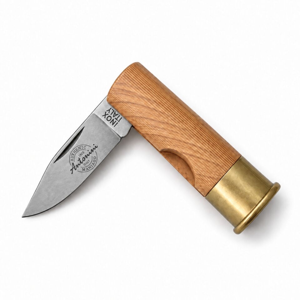Antonini Old Bear Çakı - 12 CL. Temalı - Ağaç Desen - Naturel - Anto 1301-CU-S