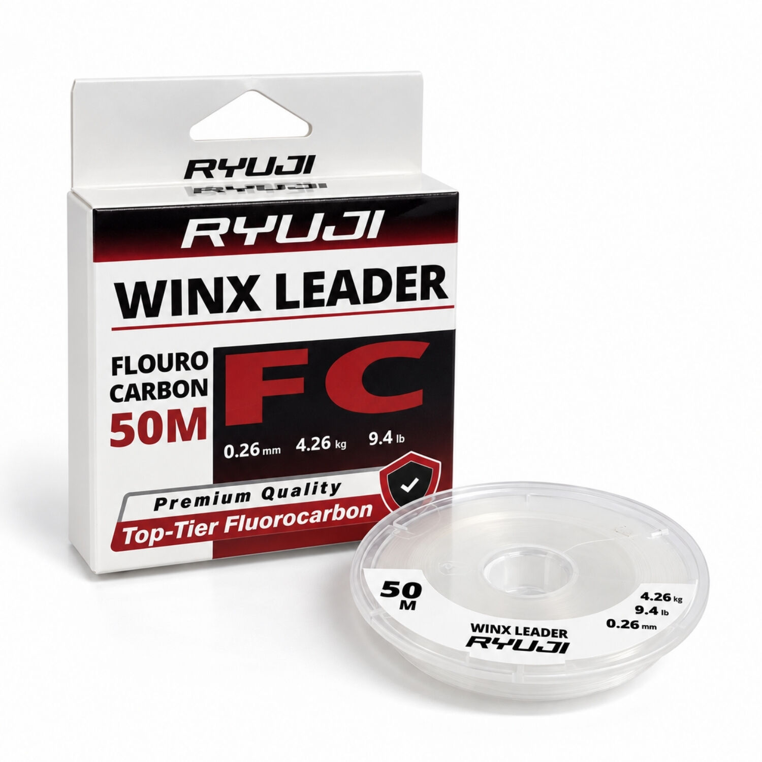 Fluorocarbon Lider Misina - Ryuji Winx Leader - 50 mt - 0,26mm