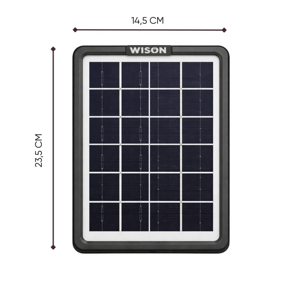Solar Panelli Şarj Cihazı - 5 Usb Başlıklı - Wison - 3.5 Watt (WS-6010)